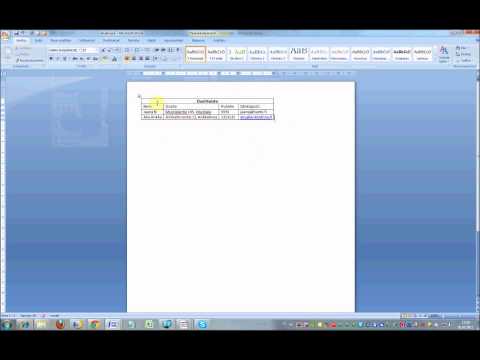 MS Office Word - taulukot
