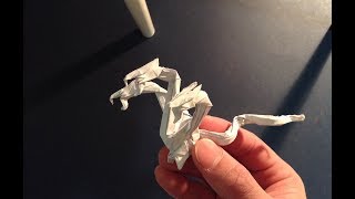Origami 3 Headed Dragon In Flight Part 1 Of 4