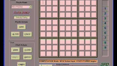 Sudoku Solver. Sudoku Maker. Experimenter. Windows download. SuPaDoku
