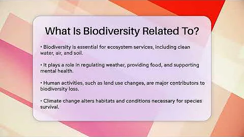 What Is Biodiversity Related To? - Ecosystem Essentials