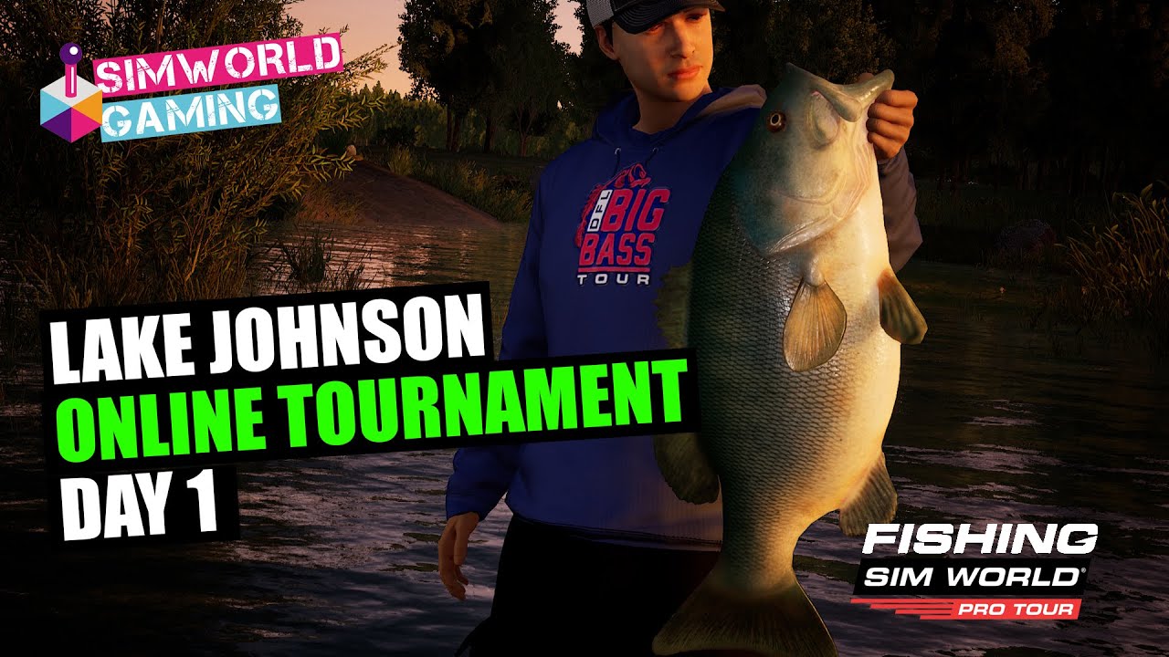 Fishing Sim World // Lake Johnson // Online Tournament //Day 1 YouTube