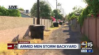 VIDEO: Armed gunmen caught on camera entering Phoenix backyard