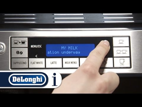 How to program the quantity of coffee and milk with your De' Longhi Eletta Cappuccino ECAM 45.760
