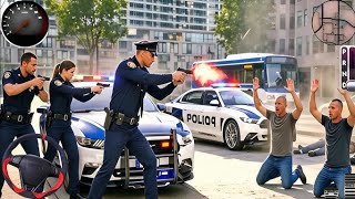 New Police 🚨 Car 🚓 Chase Simulator 3D - 911 US Police Catch criminal - Android Gameplay  screenshot 1