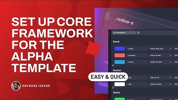 Setting up Core Framework for the Alpha template from Bricksmaven 👨 💻
