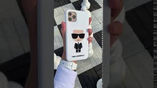 Чехол KARL Lagerfeld для iPhone 11 Pro Max чехол Liquid silicone Iconic Karl Hard White