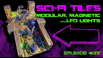 Modular, Magnetic SCI-FI Tiles with LED Lights