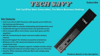 Dell OptiPlex Next-Generation Pro Micro Review 2026 | Core Ultra 5 235T Mini Business Desktop PC