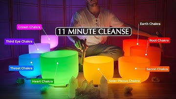 QUICK  **8 Chakras** Grounding Sound Bath  (11 minute attunement)