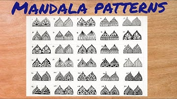 Mandala Patterns Tutorial For beginners | step by step #vanithaarts #mandalapattern