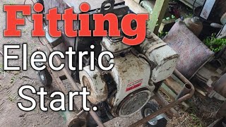 Old Petrol Welder. Fitting electric start. 