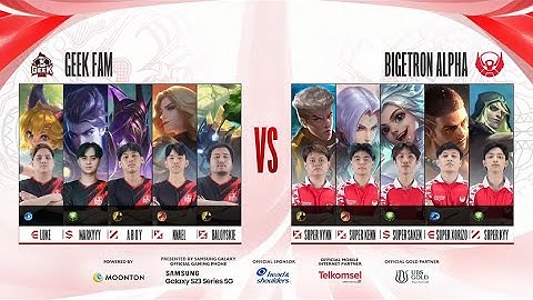 Geek FAM vs Bigetron Alpha - Game 1 - MPL ID S12 | Regular Season Day 2 Week 1 | English