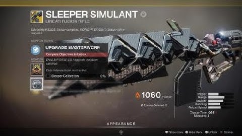 Destiny 2 IO JYS Data - Sleeper Simulant CATALYST