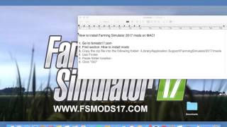 How to install Farming Simulator 2017 Mods on Mac