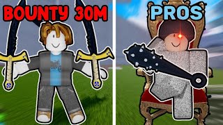 I Compared 30M Bounty Hunters To PRO PVPERS (BLOX FRUITS)