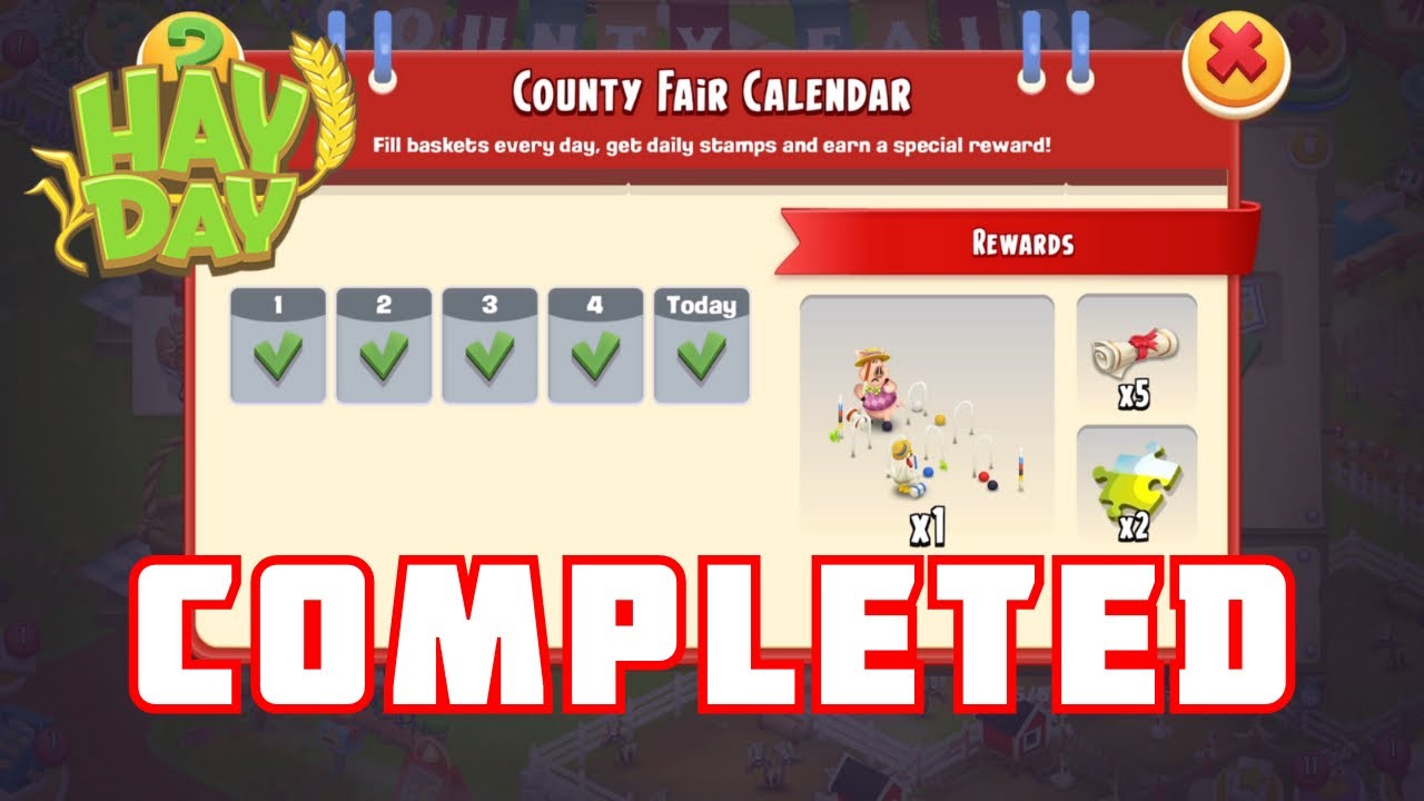 Hay Day - Late County Fair LAST DAY!! ❤️