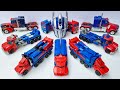 Transformers movie leader optimus prime rage bumblebee stopmotion animated cartoon robot car toys