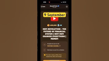 MemeFi YouTube video code today 9 September | MemeFi YouTube video secret code today | #crypto