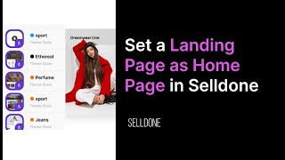 How To Set Landing Page As Home Page In Selldone