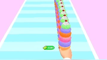 ICECREAM STACK GAME- ALL LEVEL GAMEPLAY ANDROID & iOS