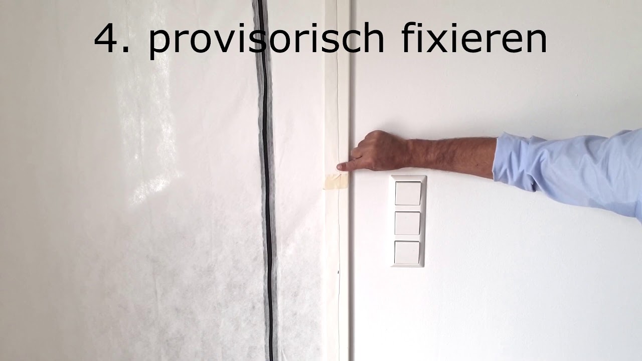 Vlies Staubschutztür mit Reißverschluss von ALLEGRA