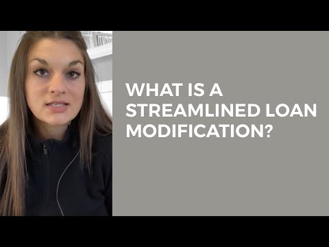 Video: Ano ang isang streamlined loan modification?