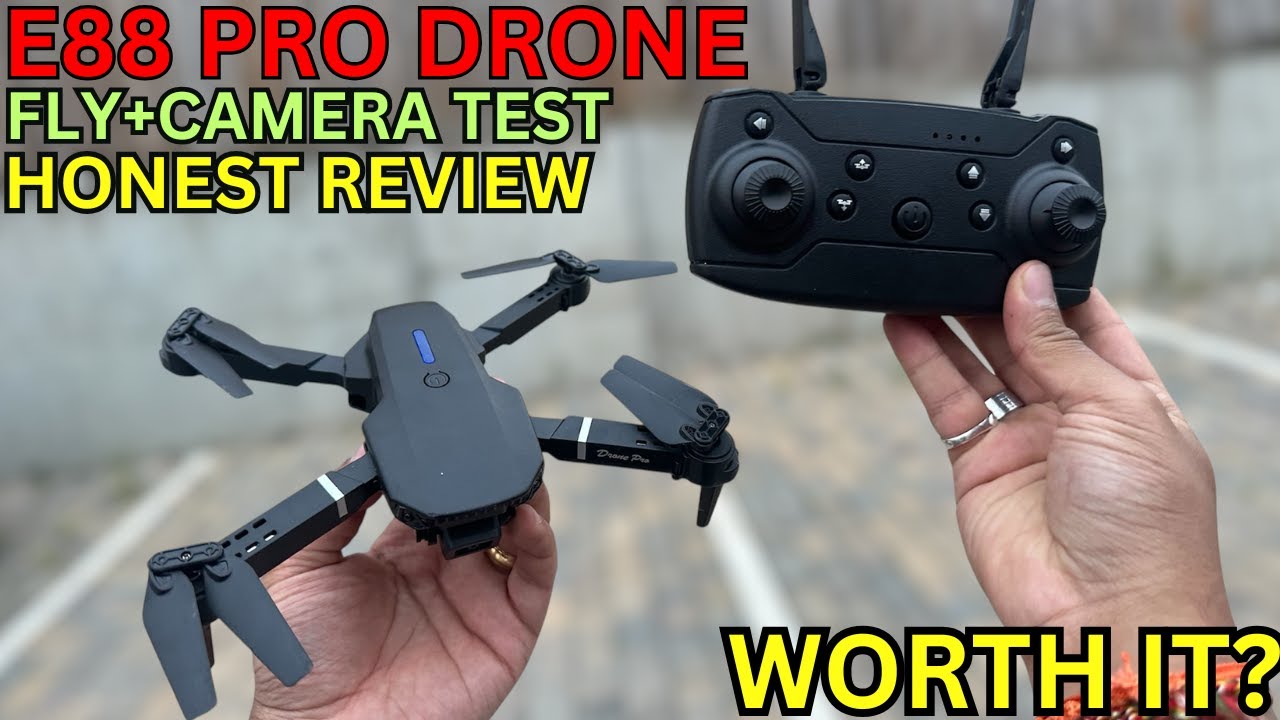 E88 Pro Drone Review & Setup! E88 Pro Drone Camera Test & How To Fly ...