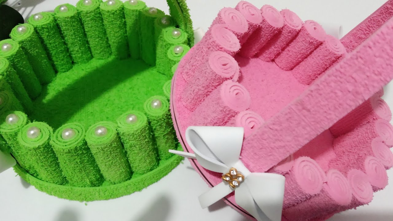 Como fazer cestinha com rolinho de EVA