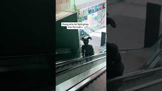 Springtrap uses escalator | FNaF in Real Life