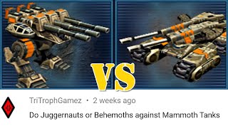 GDI Juggernaut vs GDI Mammoth Tank