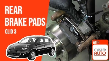 How to replace the rear brake pads Clio mk3 🚗