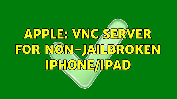 Apple: VNC Server for non-Jailbroken iPhone/iPad