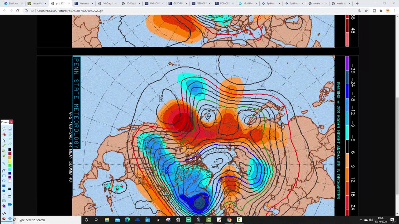 Ten Day Forecast: Wet And Windy Rest Of October? (17-10-20) - YouTube