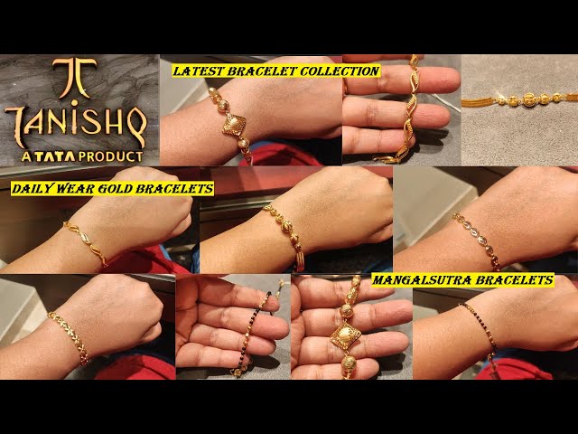 daily wear gold bracelet designs with weight | 15 gold bracelet designs for  women | 22k Gold - YouTube