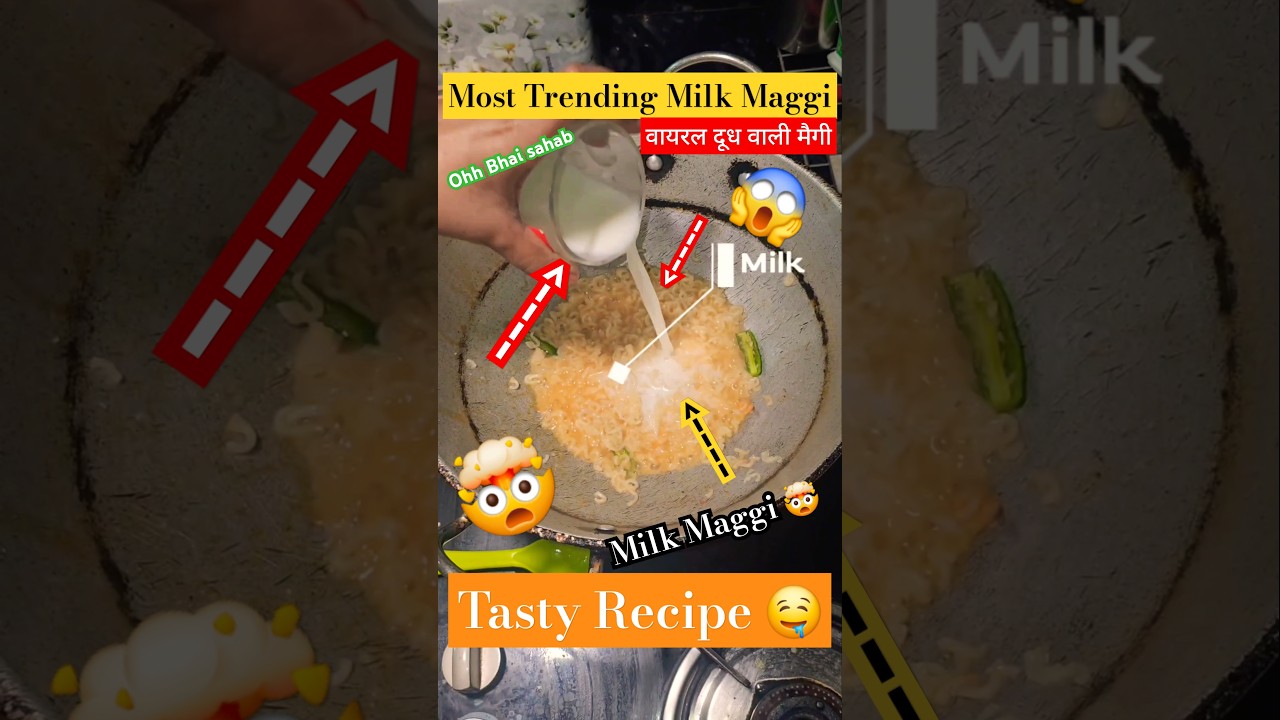 Most Trendy Milk Maggi 😱 