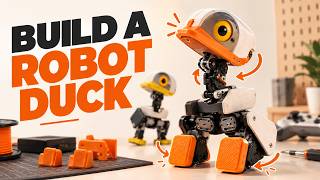 This Cute Robot Duck Can WALK! Build Your Own Open-Source Robot !