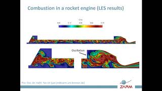 large eddy simulation of combustion in a rocket engine