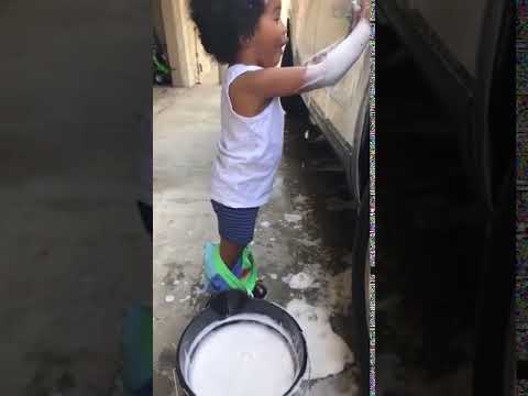 Little Boy S Pants Fall Down While Washing Dad S Car 987644 Youtube