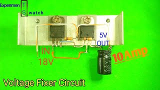 How to make a Fixed 5Volt output Circuit | using 7805 ic