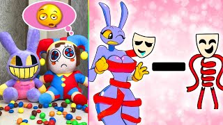 JAX x Pomni react to The Amazing Digital Circus 2  Poppy Playtime 3  Meme Animation 118