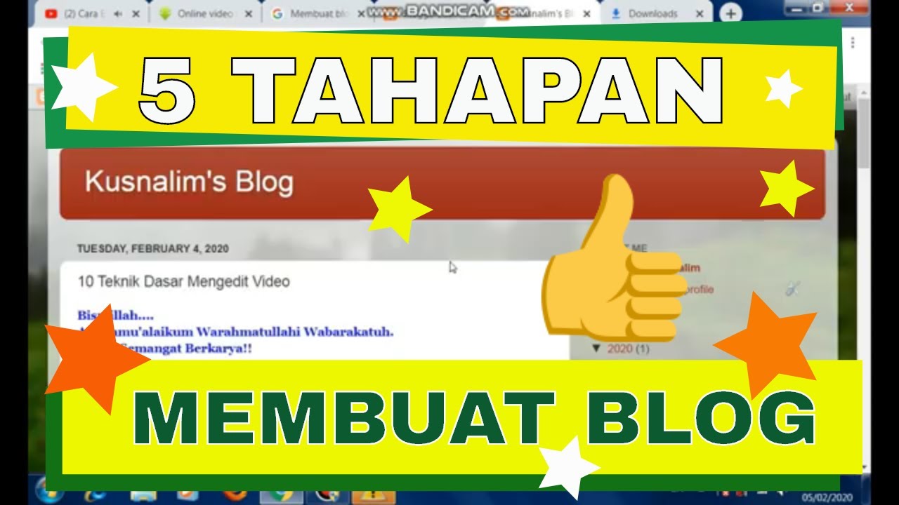 Tutorial Cara Membuat Blog melalui Blogger - YouTube