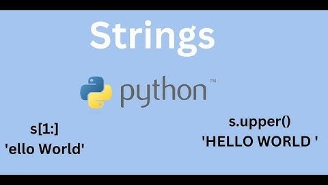 Python Series Session 9 ( String Introduction)