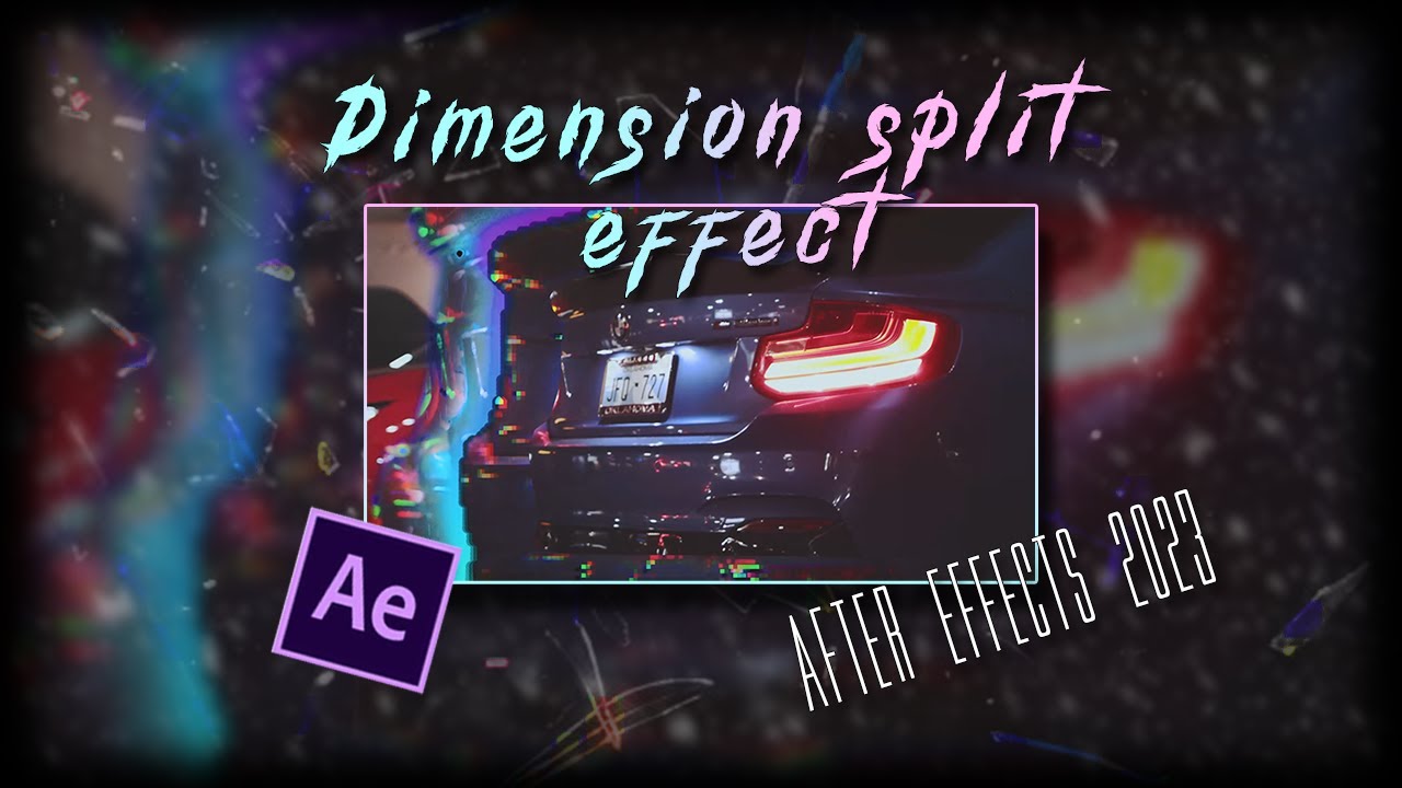 Acura integra 2023 split effect in After Effects 2023
