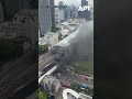 Eyewitness Video Shows Smoke Rising After Deadly Train Collision In Bangkok | APT