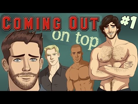 YAY HOT DUDES! Dating Sim - Coming Out on Top #1 (Let's Play/Playthrough)