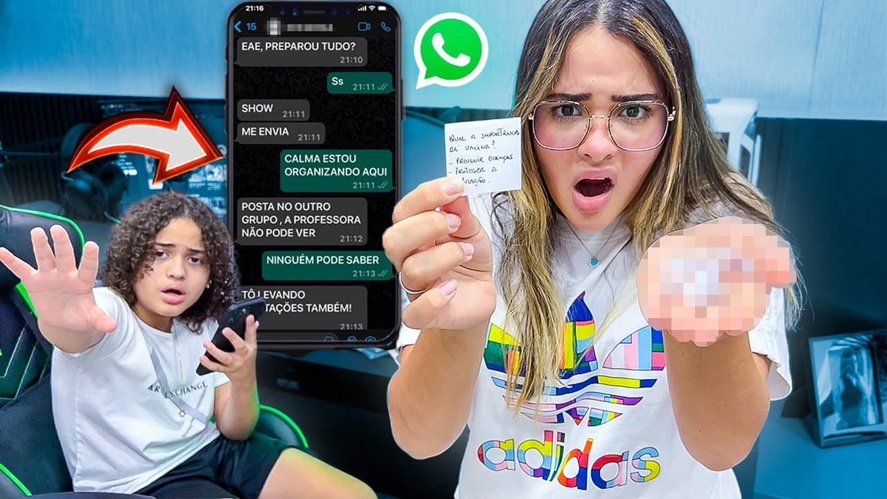 PEGUEI MEU IRMÃO COLANDO ESCONDIDO 😱