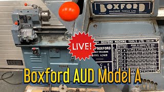Boxford AUD Model A power cross feed Lathe Metalworking