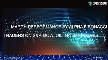 March Performance Alpha Fibonacci Traders on S&P, Dow, Oil, Gold | Fibonacci Trading Institute
