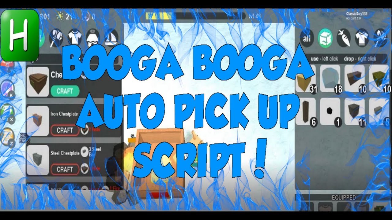 Booga Booga Auto Pick Up Script Using Autohotkey Youtube - op auto clicker for roblox booga booga