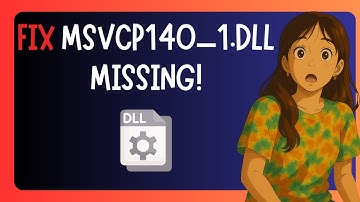 How To FIX "Msvcp140_1.dll Is Missing" in Windows 11